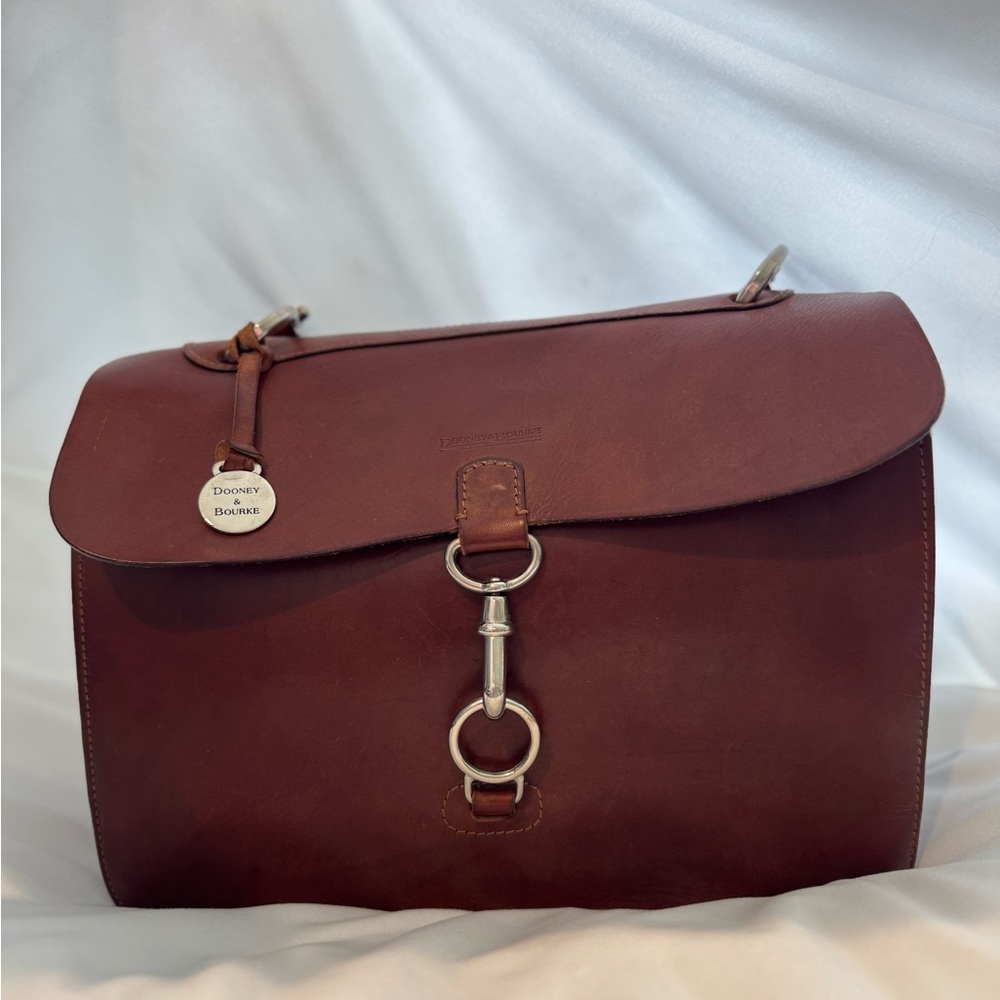 Dooney & Bourke Rich Brown Leather Satchel